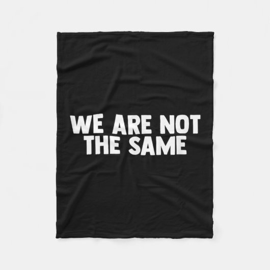 We Are Different Not Same Motivation Drive Wer  Fleecedecke (Vorderseite)