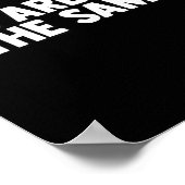 We Are Different Not Same Motivation Drive Wer Poster (Ecke)