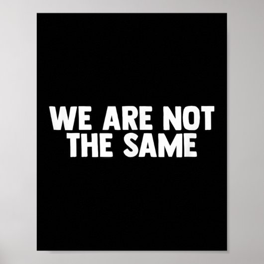 We Are Different Not Same Motivation Drive Wer Poster (Vorne)