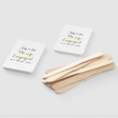 We are Engaged purple gold name date elegant simpl Fächer (Non-assembled)