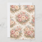 We Are Expecting a Baby Announcement Card Minimal  Einladung (Rückseite)