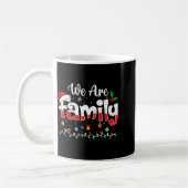 We Are Family 2025 Christmas Pajama Funny Matching Kaffeetasse (Links)