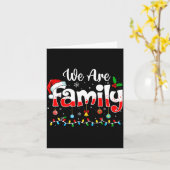 We Are Family 2025 Christmas Pajama Funny Matching Karte (Gelbe Blume)