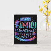 We Are Family Christmas 2025 Making Memorie Togeth Karte (Gelbe Blume)