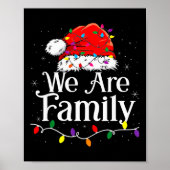 We Are Family Christmas Pajamas Funny Matching Xma Poster (Vorne)
