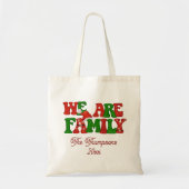 We Are Family Custom Christmas 2024 Personalized Tragetasche (Vorne)