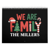 We Are Family Personalized Christmas Family Couple Kalender (Titelbild)