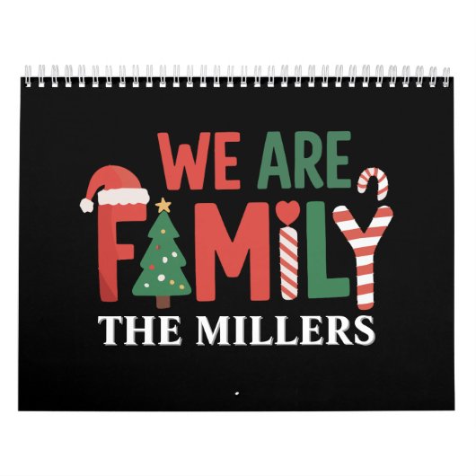 We Are Family Personalized Christmas Family Couple Kalender (Titelbild)
