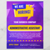 We Are Hiring Job Position Announcement Template Flyer (Vorne)
