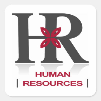 "We are HR" ID-Aufkleber / Abzeichen Quadratischer Aufkleber