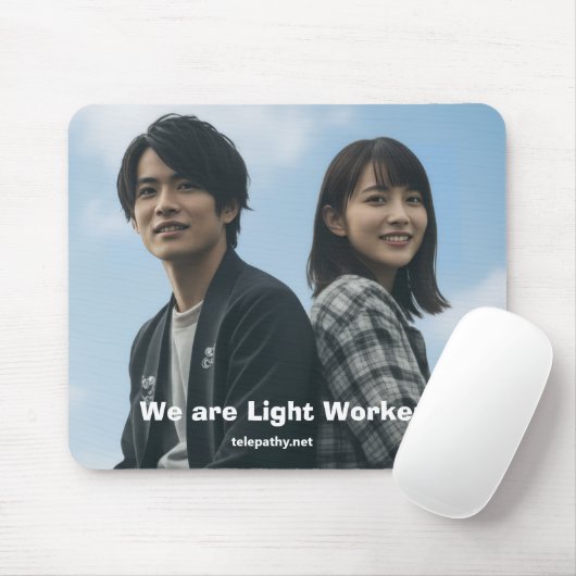 We are Light Worker Mousepad (Mit Mouse)
