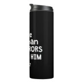 WE ARE MORE THAN CONQUERORS THROUGH HIM ROM 8 37 THERMOSBECHER (Nach rechts gedreht)