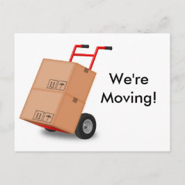 "We are Moving" neue Adressenankündigung Postcard Ankündigungspostkarte