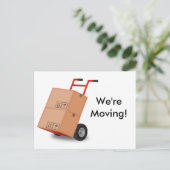 "We are Moving" neue Adressenankündigung Postcard Ankündigungspostkarte (Stehend Vorderseite)