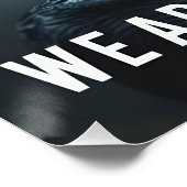 We Are Not Alone - Alien und Ufo Poster  (Ecke)