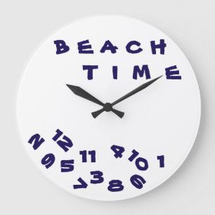 "WE ARE ON ***BEACH TIME*** WITH THIS COOL CLOCK GROßE WANDUHR