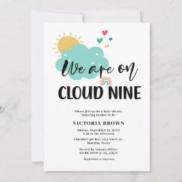 We are on Cloud NIne Baby Shower Invitation Einladung