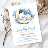 We are Over the Moon Teddy Bear Baby Shower Einladung