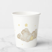 We Are Over The Moon Teddy Bear Baby Shower Pappbecher (Rückseite)