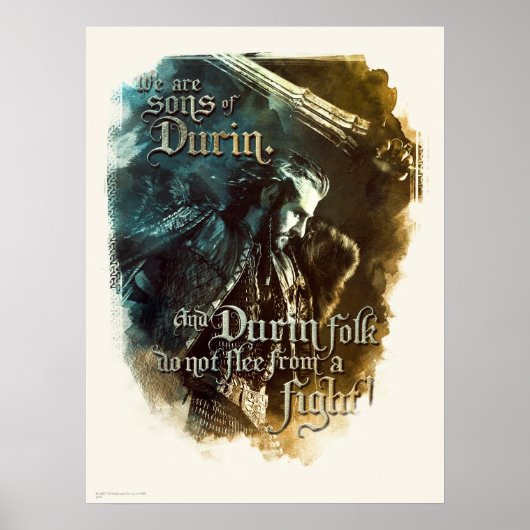 We Are Sons Of Durin Poster (Vorne)