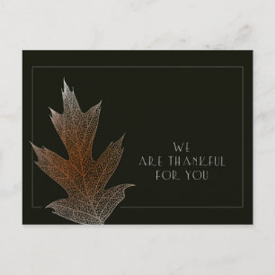 We Are Thankful for You / Thanksgiving Postcard Feiertagspostkarte