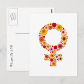 We are the 51% postcard postkarte (Vorne/Hinten)