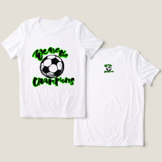 We Are The Champions Typografie-Design Tri-Blend Shirt