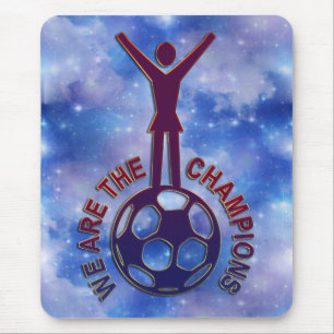 WE ARE THE CHAMPIONS - women soccer Mousepad