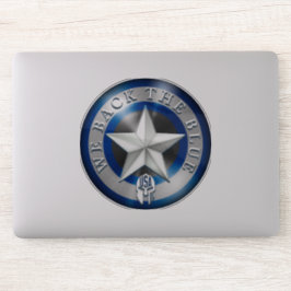 "We Back the Blue" kundenspezifisch geschnitten tr Aufkleber