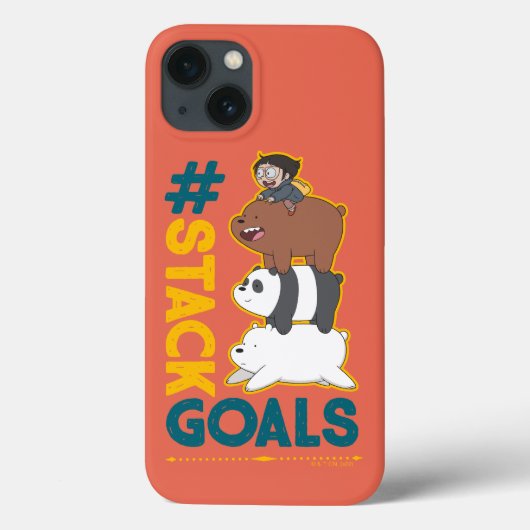We Bare Bears and Chloe - #StackGoals Case-Mate iPhone Hülle (Rückseite)