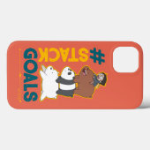We Bare Bears and Chloe - #StackGoals Case-Mate iPhone Hülle (Rückseite (Horizontal))