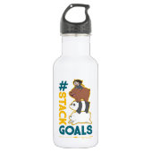 We Bare Bears and Chloe - #StackGoals Edelstahlflasche (Vorderseite)