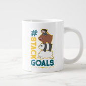 We Bare Bears and Chloe - #StackGoals Jumbo-Tasse (Rechts)