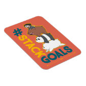 We Bare Bears and Chloe - #StackGoals Magnet (Rechte Seite)