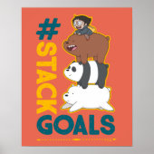 We Bare Bears and Chloe - #StackGoals Poster (Vorne)