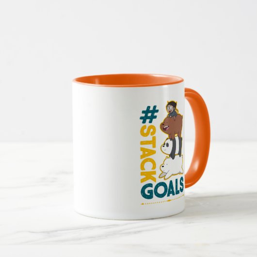 We Bare Bears and Chloe - #StackGoals Tasse (VorderseiteRechts)