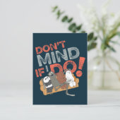 We Bare Bears & Charlie - Don't Mind If I Do! Postkarte (Stehend Vorderseite)