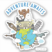 We Bare Bears - Erlebnis wartet Aufkleber (Vorderseite)