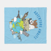 We Bare Bears - Erlebnis wartet Fleecedecke (Vorderseite (Horizontal))