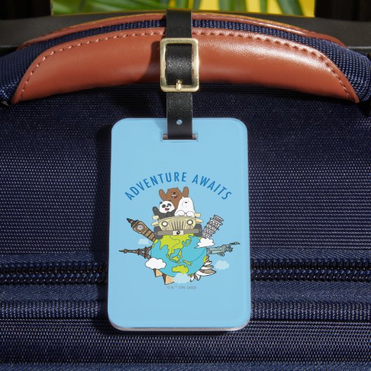 We Bare Bears - Erlebnis wartet Gepäckanhänger (Vorderseite Insitu 2)