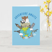 We Bare Bears - Erlebnis wartet Karte (Gelbe Blume)