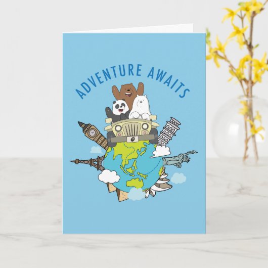 We Bare Bears - Erlebnis wartet Karte (Gelbe Blume)