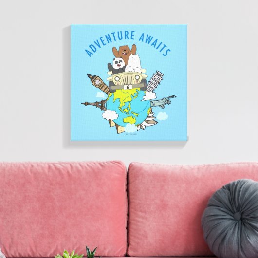 We Bare Bears - Erlebnis wartet Leinwanddruck (Insitu (Wohnzimmer))