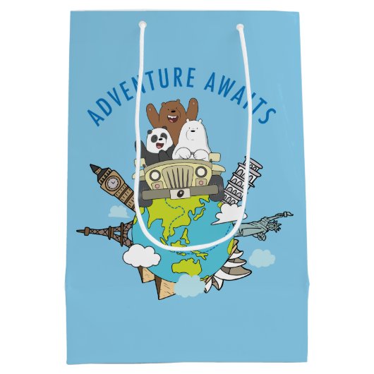 We Bare Bears - Erlebnis wartet Mittlere Geschenktüte (Rückseite)