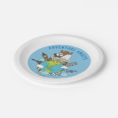 We Bare Bears - Erlebnis wartet Pappteller (Schrägansicht)