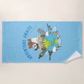 We Bare Bears - Erlebnis wartet Strandtuch (Vorderseite)