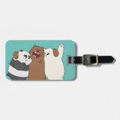 We Bare Bears Group Hug Gepäckanhänger (Vorderseite horizontal)