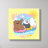 We Bare Bears - Hello Summer! Let's Have Fun Leinwanddruck (Vorderseite)