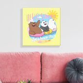 We Bare Bears - Hello Summer! Let's Have Fun Leinwanddruck (Insitu (Wohnzimmer))