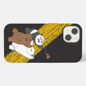 We Bare Bears - Letzte Pizzascheibe iPhone Hülle (Rückseite (Horizontal))